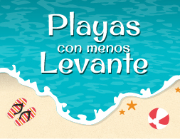 Playas sin Viento de Levante en la Provincia de Cádiz