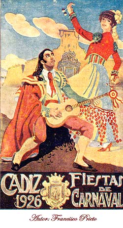 Cartel del Carnaval de Cádiz 1926
