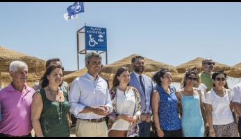 San Fernando, pionera en accesibilidad "cinco estrellas" en la playa de Camposoto