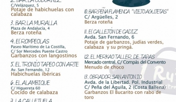 I RUTA GASTRONÓMICA "PLATOS DE CUCHARA"