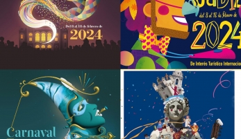 Desveladas las cuatro obras finalistas del Concurso para la elección del cartel del Carnaval de Cádiz 2024