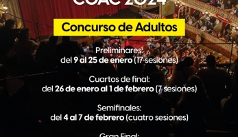El Concurso de Carnaval 2024 comenzará el martes 9 de enero en el Gran Teatro Falla